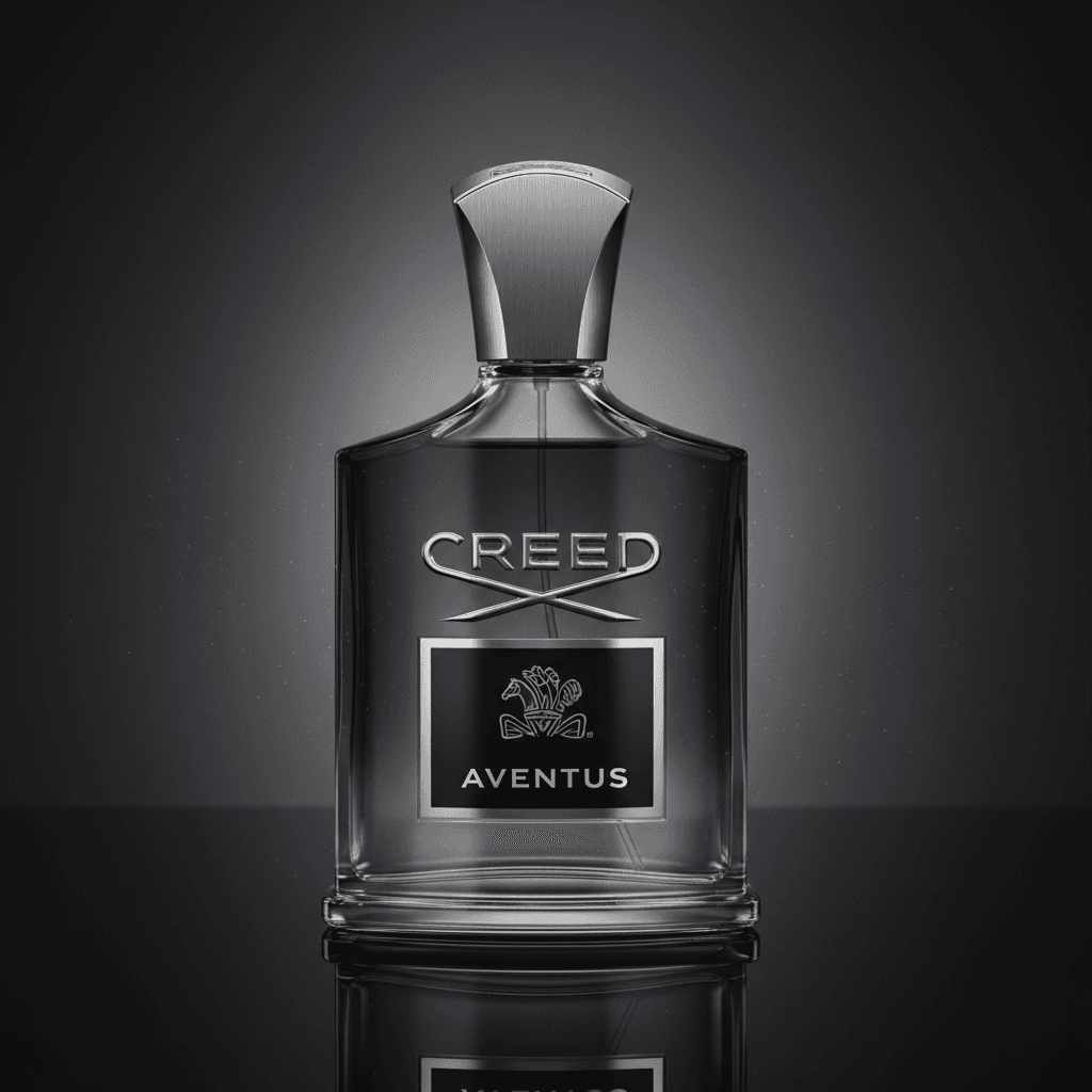بطری عطر Creed Aventus طلایی با درپوش مشکی